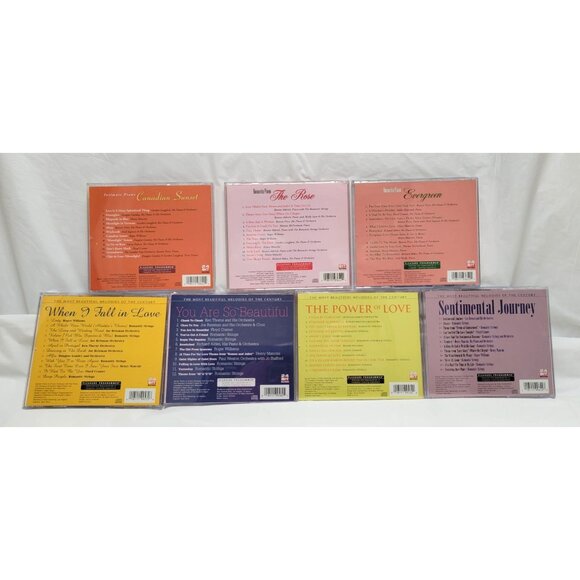 Lot of 7 Vintage 1990s Readers Digest Music CDs Romantic Songs 24-Bit Mastering - Picture 2 of 11